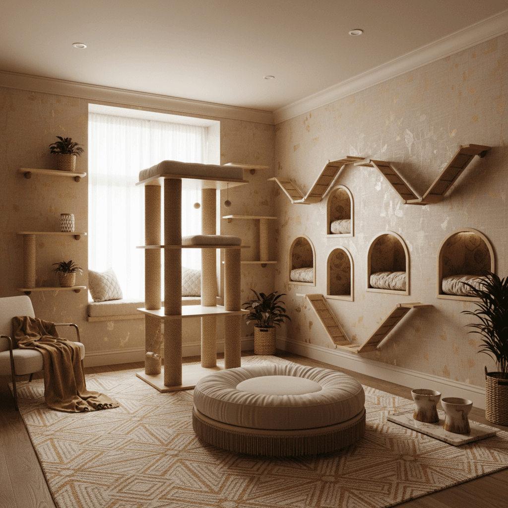 Интерьер номера Комфорт Люкс в отеле МяуДом